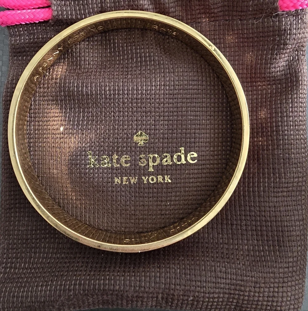 Kate Spade "A Penny For Your Thoughts" Idiom Bangle - Picture 4 of 4